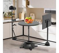 Deslizador giratorio de 360 grados, ángulo ajustable panorámico giratorio para fotografía profesional de productos, videos de alimentos y producción de video comercial