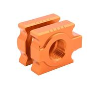 deslizador guía cadena Compatible con KT&M Compatible motocicletas Reguladores deslizantes de ajuste cadena 20 mm(For KTM Orange)