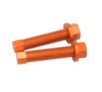 deslizador guía cadena Compatible con KT&M XC 2023 Regulador de cadena CNC para motocicletas, tornillos y tuercas M10(Orange)