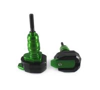 Deslizador Marco Protección contra Caídas para Kawasaki para Ninja para Zx-6r para Zx6r para ZX 6r 2013-2017 Protector Carenado Deslizante Marco Almohadilla Choque(Verde)
