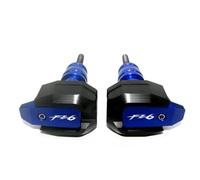 Deslizador Protector contra Choques Motocicleta CNC, Deslizadores Marco Cubierta Motor para Yamaha FZ1 FZ6 FZ8 para FAZER FZ1N FZ6N FZ8N, Deslizador Motores Corte Topes Anticaida(Azul,X-3)