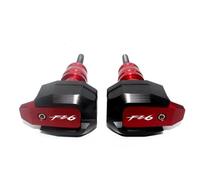 Deslizador Protector contra Choques Motocicleta CNC, Deslizadores Marco Cubierta Motor para Yamaha FZ1 FZ6 FZ8 para FAZER FZ1N FZ6N FZ8N, Deslizador Motores Corte Topes Anticaida(Rojo,X-3)