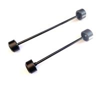 Deslizador Protectores Horquilla Eje Rueda para Yamaha MT10, FZ10, YZF, R1M, R1S Y R1, Anticolisión para Buje Delantero Trasero Topes Anticaida(NEGRO2)