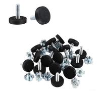 Deslizadores ajustables deslizantes de PTFE para patas de muebles compatibles con interfaces roscadas M6 para reducir la fricción y evitar arañazos