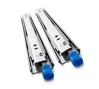 Deslizadores de cajón de extensión completa de 48 pulgadas con cerradura, 1 par de rieles de rodamiento de bolas de acero metálico, capacidad de carga de 300 libras para armarios de cocina y muebles