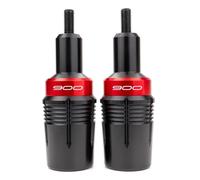 Deslizadores De Chasis De Motocicleta con Protección contra Caídas Y Almohadilla Protectora para K&awasaki Z900, Z900RS, Z 900 SE 2017-2024 Protección contra Caídas(Rojo)