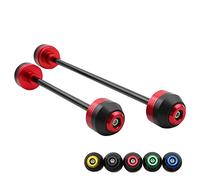 Deslizadores de horquilla para eje de rueda delantera trasera para Suzuki GSX-R 600/750 2006-2007 GSXR600 GSXR750 protectores de motocicleta protección contra caídas (rojo delantero+trasero)