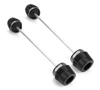 Deslizadores De Marco De Motocicleta Para KAWASAKI Z650 Para Ninja 650 2019-2026 Protector Choque Del Eje Deslizante Horquilla Rueda Delantera Motocicleta(Front Rear-Titanium)