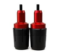 Deslizadores De Marco De Motocicleta Para KAWASAKI Z650 Para Ninja 650 2019-2026 Protector Choque Del Eje Deslizante Horquilla Rueda Delantera Motocicleta(2 Frame Slider Red)