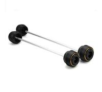 Deslizadores De Marco De Motocicleta Para YAMAHA MT09 MT-09 SP Eje Rueda Motocicleta Horquilla Marco Almohadilla Protectora Deslizadores Carretes Basculantes Tornillos Soporte M6(Front and Rear-Gold)