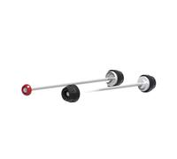 Deslizadores de Marco protección Compatible con Aprilia Tuono V4 Factory 1100RR 1100 RSV4 RF, deslizador de horquilla rueda eje delantero y trasero para motocicleta Topes Anticaida(Front-Rear-(Red))