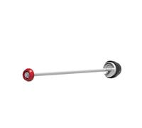 Deslizadores de Marco protección Compatible con Aprilia Tuono V4 Factory 1100RR 1100 RSV4 RF, deslizador de horquilla rueda eje delantero y trasero para motocicleta Topes Anticaida(Rear-(Red)-(A04))