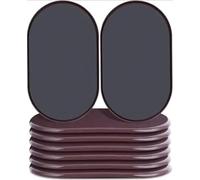 Deslizadores de muebles, 30 unidades, deslizadores de muebles marrones para mudanzas de muebles, deslizadores de alfombras, ovalados, resistentes, sofá, cama, mesa, escritorio para alfombras y suelos