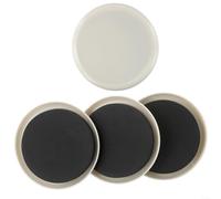 Deslizadores de muebles resistentes para alfombras, motores ovalados reutilizables para sofá, cama, refrigerador, protectores de suelo de espuma EVA de 5.75 x 9.5 pulgadas, paquete de 4