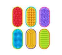 Deslizadores De Piedra Sensoriales Magnéticos - ABS Silicona 6 Piezas | del Estrés Sensorial Juguetes Fidget Magnéticos | para Autismo TDAH Ansiedad Escritorio Oficina Viaje Escuela Hogar Uso