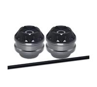 Deslizadores Eje Horquilla Rueda Delantera Trasera Tapa Protectora Contra Choques Para GSR600 GSR750 GSXS750 GSXS1000 GSXR600 GSXR1000 750 2001-2020 Deslizadores marco(Frente Titanio)