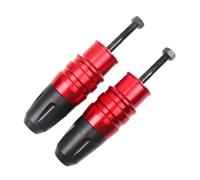 Deslizadores Marco Compatible con Z800 para Z750R para NINJA650 para 650 1000 almohadillas de tope de marco de motocicleta piezas de repuesto protectoras deslizantes de escape(Red)