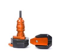 Deslizadores marco Protección Contra Caídas CNC Motocicleta Para MT-09 MT09 MT 09 FZ-09 FZ09 Deslizador Marco Protector Carenado Almohadilla Protectora Antichoque(Naranja)