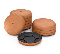 Deslizadores Muebles, 10 Piezas Deslizadores de Muebles Pesados, Correderas para Muebles para Mover Muebles y Proteger el Suelo, Deslizadores de Fieltro para Muebles (Redondo, 12cm)