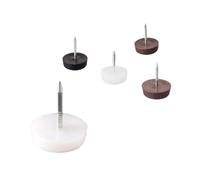Deslizadores niveladores de plástico, Accesorios de Hardware for gabinete de Escritorio de Silla(Dia18 Brown(20PCS))
