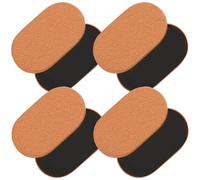 Deslizadores ovalados de fieltro para muebles de 9.5 x 5.75 pulgadas, 8 piezas, para muebles pesados, material EVA y fieltro, almohadillas de suelo fáciles de mover, protegen las superficies