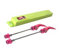 Deslizadores rápidos de bicicleta, brochetas de bicicletas traseras traseras, juego de palancas de repuesto de ejes delanteros y traseros, kit de eje hueco de aleación de aluminio para bicicletas