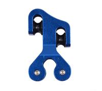 Deslizamiento de cable optimizado para un funcionamiento suave en arcos compuestos hechos de aleación de aluminio (azul)
