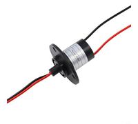 Deslizamiento eléctrico de 2 hilos 15A para anillo, colector conductor para anillo para generador de turbina eólica, CCTV, robot, PTZ, 360° para rotación ilimitada, 10M Revolutions Life, IP51