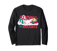 Deslizándose en Las Vacaciones Minion Diversión Invierno Manga Larga