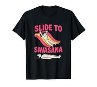 Deslízate en la Ropa Savasana Yoga Mindfulness Camiseta