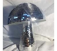 Deslumbrante Bola De Discoteca De Setas, Bola De Discoteca De Setas De Plata Para Fiesta (2pcs (S+L))