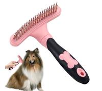 Desmatting Peine - Cepillo Para Perros Para Arrojar Perros Grandes | Peine De Rastrillo De Uñas De Doble Con Alfileres De Acero Inoxidable | Pet Grooming Rakke Golden Retriever, Samoyed, |