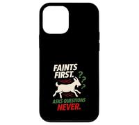 Desmayo de cabra meme amante de la cabra regalo divertido animal de granja Carcasa para iPhone 12 mini