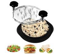 Desmenuzador de Pollo, Chicken Shredder, Trituradora de Pollo con Tapa Transparente, Picadora de Carne Manual, Trituradora de Alimentos para Carne de Cerdo Pollo Verduras (Negro)