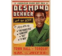 DESMOND DEKKER & THE ACES POSTER LIVE AT TOWN HALL TORQUAY JAMAICAN RUDE BOY SKA