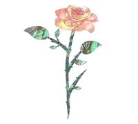 Desmontable Guitar Headstock Decal - Creative Rose Inlay Sticker For Electric And Accoustic Instruments, UV Resistant PVC, Easy Apply Design | Decorative Musical Gear Graphic, Custom Fit Head Neck