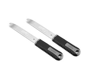 Desmontadores SuperB TB-TL20 2 piezas acero mango bimaterial suave | Extremo curvado, bordes aplanados