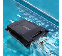 Desnatador solar de piscina, limpiador automático de piscinas con batería de 2500 mAh, cesta de desechos de gran capacidad, limpieza de modo dual, planificación inteligente de ruta para piscina sobre