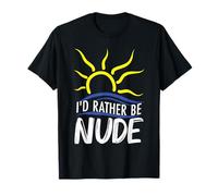 Desnudez Nudismo Símbolo Naturista Engranaje Naturismo Nudismo Camiseta