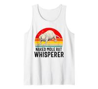 Desnudo Topo Rata Susurrador Amante Arena Cachorro Retro Vintage Camiseta sin Mangas