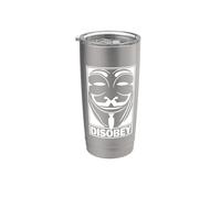 Desobedecer Revolución Anónima Gente Para Personas Anti Corrupto Vaso térmico de acero inoxidable de doble pared