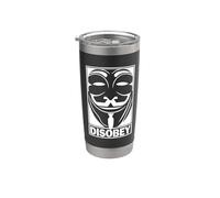 Desobedecer Revolución Anónima Gente Para Personas Anti Corrupto Vaso térmico de acero inoxidable de doble pared