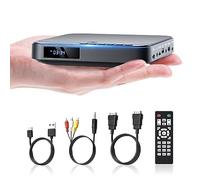 DESOBRY Mini Reproductor de DVD para TV, Portátil HD 1080P para Smart TV, Todas Las Regiones, Cable HDMI/AV, USB/TF, Control Remoto, Compatible Con PAL/NTSC