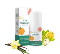 Desodorador infantil Roll On, cuidado de limpieza de axilas para niños, y refrescante para niñas jóvenes (vainilla cítricos)