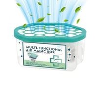 Desodorante antipolvere Profumato per Ambienti - Purificatore d'Aria Automatico con Aspirazione Polvere | per Bagno, Armadio, Area Animali Domestici, Camera da, Cucina, Scrivania