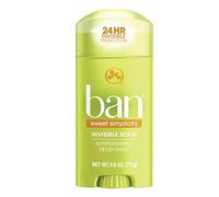 Desodorante antitranspirante Ban, invisible sólido, dulce sencillez, 6,6 g