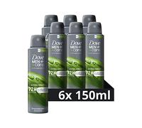 Desodorante antitranspirante Dove Men+Care Advanced Extra Fresh, ofrece hasta 72 horas de protección contra el sudor, 6 x 150 ml