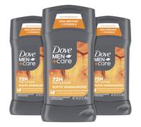 Desodorante antitranspirante Dove Men+Care Rustic Sandalwood para hombre, paquete de 3, 2.7 oz