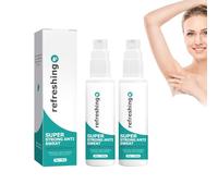 Desodorante antitranspirante en aerosol contra la sudoración intensa, spray antitranspirante, antisudor para hiperhidrosis con protección a largo plazo, para hombres y mujeres (2)
