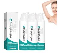 Desodorante antitranspirante en aerosol contra la sudoración intensa,Spray antitranspirante, para manos, pies y cabeza - detiene la transpiración en áreas problemáticas manos y pies (3PCS)